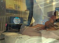 Brunette In Fishnets Squeezes Pussy On Cock For Intense Orgasm