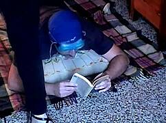 Experiencing teasing from Roberta's foot scent