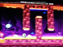 Fingerdash to the sound of venom and the adventurers geometry dash