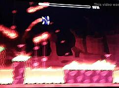 Fingerdash to the sound of venom and the adventurers geometry dash