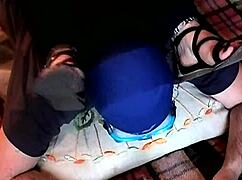 Experiencing teasing from Roberta's foot scent