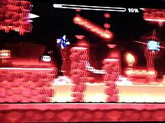 Fingerdash to the sound of venom and the adventurers geometry dash