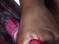 Hey, this ebony milf solo is so mature and amateur.