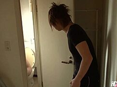 Hot Japanese babe Shino Tanaka gets pussy creampied