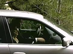 Damn! Monica Sweetheart Blows Guy on Car Outside