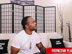 Blonde Leya Falcon's audition turns dirty with Justice's muscular cock.