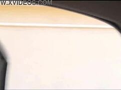 masturba�ao arriscada dentro do carro em publico para gostosa