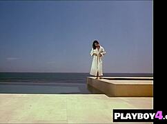 Big tits asian babe morena corwin strips naked, latina tamara sky shows hot ass 😍