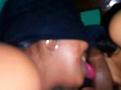 Masked stepdaughters suck daddy's cock.