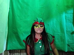 I'm a dirty Christmas elf craving a big cock in my Latin pussy.
