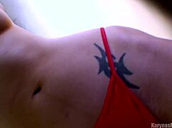 Jade performs a sensual belly dance in panties and thong