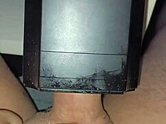 lovense solace toy used for cumshot by stranger