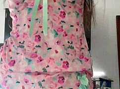 yo, check this innocent pajama girl on spy camera now