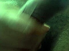 Amateur couple enjoys intense cumshot in the shower scene