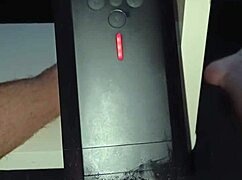 lovense solace toy used for cumshot by stranger