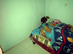 Shy 18 year old with big tits and ass gets wet by 55 year old stepfather. Her stepsister joins for taboo threesome