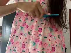 yo, check this innocent pajama girl on spy camera now