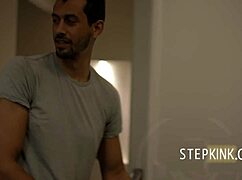 goth charlottee’s boyfriend lacks bedroom skills, so stepsis steps in.