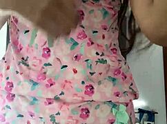 yo, check this innocent pajama girl on spy camera now