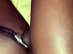 monster cock drillin tight ebony pussy with big ass close up, wet an all