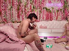 della cate visits nade nasty for backstage fun