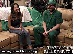 Aria nicole's belly blasted with cum in pov missionary!