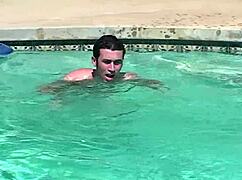 Blonde mature mom in lingerie engages in intimate scene