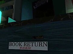 Vzrušená knihovnice touží po velkém černém čuráku v drsném bunny