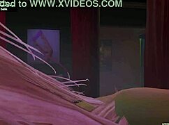 blonde undresses in private striptease with lap dance