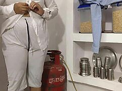 Quick FUCKING in the KITCHEN with the GIRLFRIEND