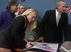 Big Boobed Milf Brits Stacey Saran And Emma Butt Suck And Fuck In Mmff Foursome