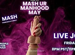 V tomto JOI ti Hasmik prikazuje drieť si, dráždi orgazmus kopaním do gulí