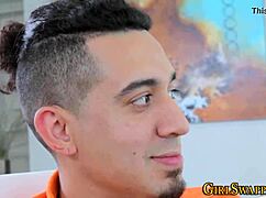 In this hd 4some, fetish teens get their pussies fingered by old and young partners during masturbation