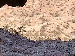 Outdoor public blowjob in a cave 😏