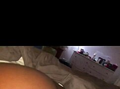 amateur ebony babe shows off her big booty in homemade pov clips.