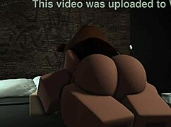 bear girl dominates boyfriend's big cock with femdom 😈