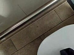 i'm getting naked and jerking off in the public toilet.