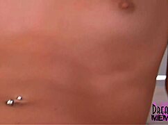 the short-haired cutie fingers her shaved pussy to orgasm