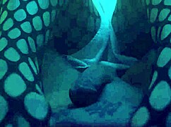 Sexy Footjob With Nylon Legs And Leggings.