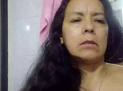 Agarabas and Olpr's voyeur shower fingering to orgasm