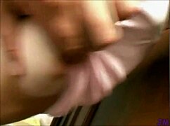 Watch this redhead in POV stairwell action!