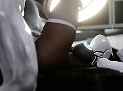 huge ass female robot says 'fuck my pussy with that monster cock, alien' part 1