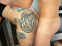 Man Eats Maid's Pussy In Kitchen Without Condom