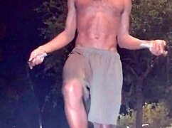 Beautiful Brunette Homemade Scene with Uncle.