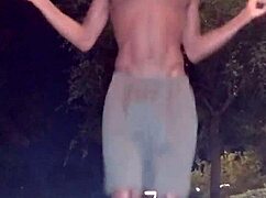 Beautiful Brunette Homemade Scene with Uncle.