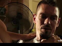 alyssa leblanc exposes her boobs in maid costume from shameless s07e02.