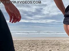 people are watching as i cum hard from her handjob on my monster cock in public