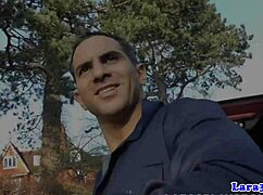 English Milf Receives Facial from Cheeky Plumber