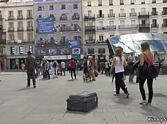 petite spanish slut punished in public