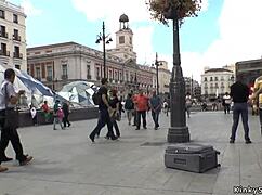 petite spanish slut punished in public